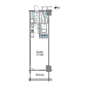 コンフォリア新宿イーストサイドタワー【3階】の間取り
