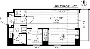 ステージグランデ神楽坂【2階】の間取り