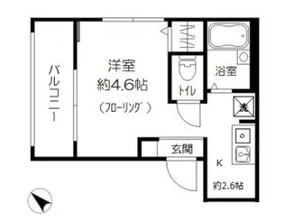 MELDIA池袋【1階】の間取り