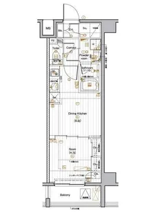 PREMIUM CUBE 池袋本町【2階】の間取り