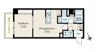 グローリオシェルト新宿山吹町【2階】の間取り