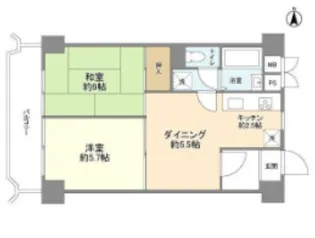 中落合ガーデニア【9階】の間取り