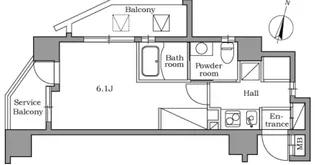 レジディア中村橋【5階】の間取り