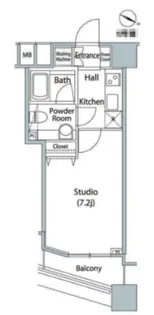 ファーストリアルタワー新宿【12階】の間取り