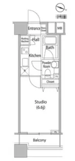 ファーストリアルタワー新宿【20階】の間取り
