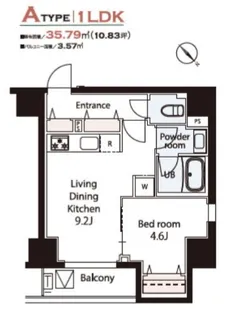 Dear WAN Court 王子飛鳥山【4階】の間取り