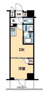 ハーモニーレジデンス大塚山手インサイド【6階】の間取り