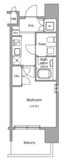 レジディア新宿御苑【7階】の間取り
