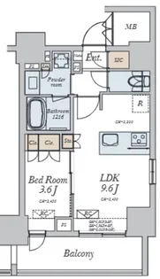 Alivis十条【6階】の間取り