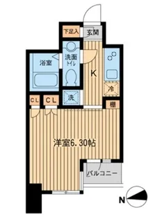 KDXレジデンス東新宿【7階】の間取り