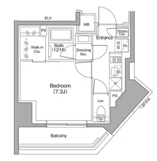 ザ・パークハビオ赤羽【8階】の間取り