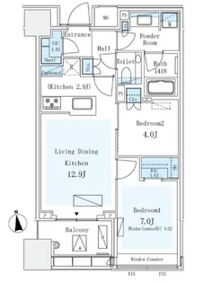 パークコート ザ・三番町ハウス【3階】の間取り