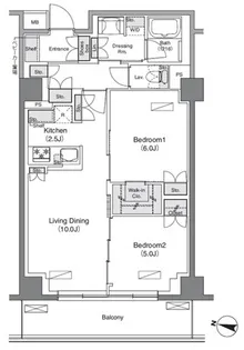 ソライエアイル練馬北町【2階】の間取り