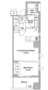 コンフォリア東池袋WEST【7階】の間取り