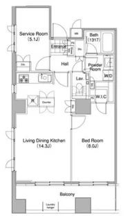 コンフォリア東池袋WEST【9階】の間取り