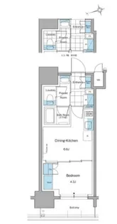 ルフォンプログレ本郷三丁目【2階】の間取り