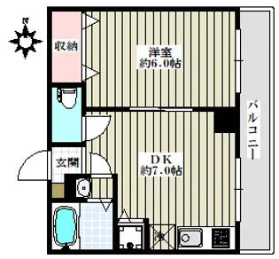 ル・カルフール【7階】の間取り