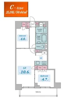 クロスレジデンス六義園【8階】の間取り