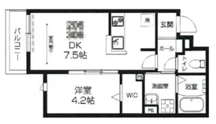 ラシーネ赤塚【3階】の間取り