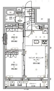 ベルシード板橋本町プレミア【2階】の間取り