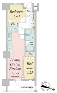 ドゥーエ早稲田【7階】の間取り