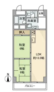 秀和志村城山レジデンス【3階】の間取り