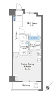 La Douceur巣鴨West【1階】の間取り