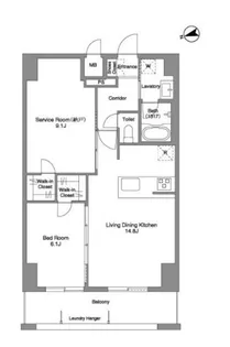 Prima Stella【8階】の間取り