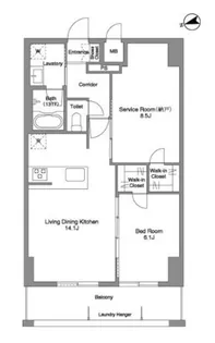 Prima Stella【10階】の間取り