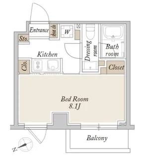 ORSUS新江古田【1階】の間取り