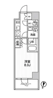 シーズンフラッツ新大塚 【5階】の間取り