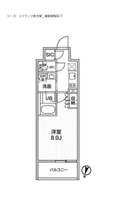 シーズンフラッツ新大塚 【6階】の間取り