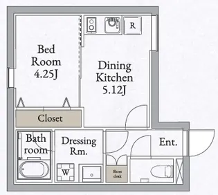 LiveFlat高田馬場【2階】の間取り