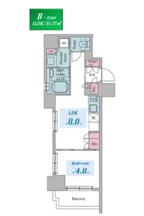 クロスレジデンス六義園【9階】の間取り