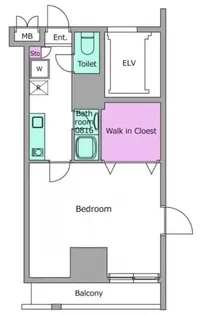 パークフラッツ西早稲田【5階】の間取り
