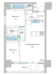 ルフォンプログレ志村坂上【2階】の間取り