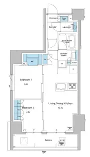 ルフォンプログレ志村坂上【5階】の間取り