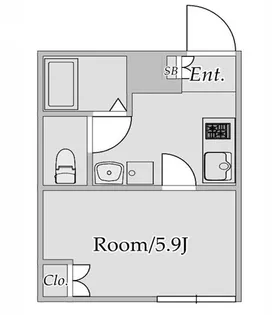 早稲田鶴巻町IMAハウス【2階】の間取り