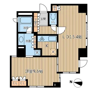 CITY SPIRE 半蔵門【1階】の間取り