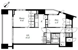 チェスターコート御茶ノ水【3階】の間取り