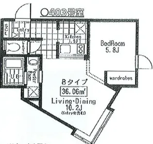 アレーロ高田馬場【4階】の間取り