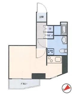 スカイコート神楽坂壱番館【5階】の間取り