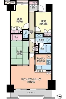 アールヴェール文京白山【15階】の間取り