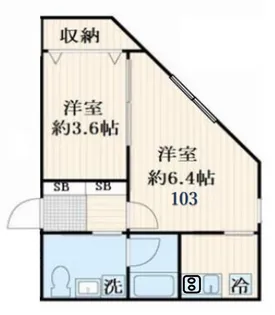 aLATO新宿御苑【1階】の間取り