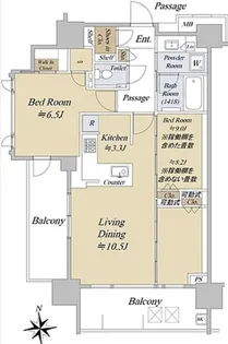 アクシルコート早稲田【12階】の間取り