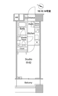 ファーストリアルタワー新宿【7階】の間取り
