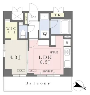 グリーンヒルズ南大塚【5階】の間取り