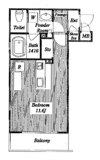 ルナアズール【2階】の間取り
