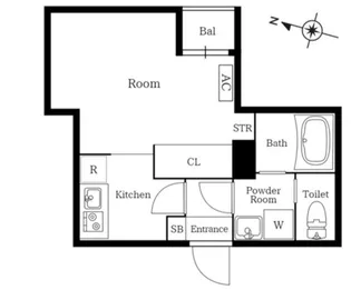 プレニーズ護国寺PREMIER【2階】の間取り