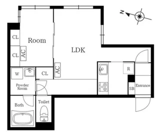 プレニーズ護国寺PREMIER【2階】の間取り